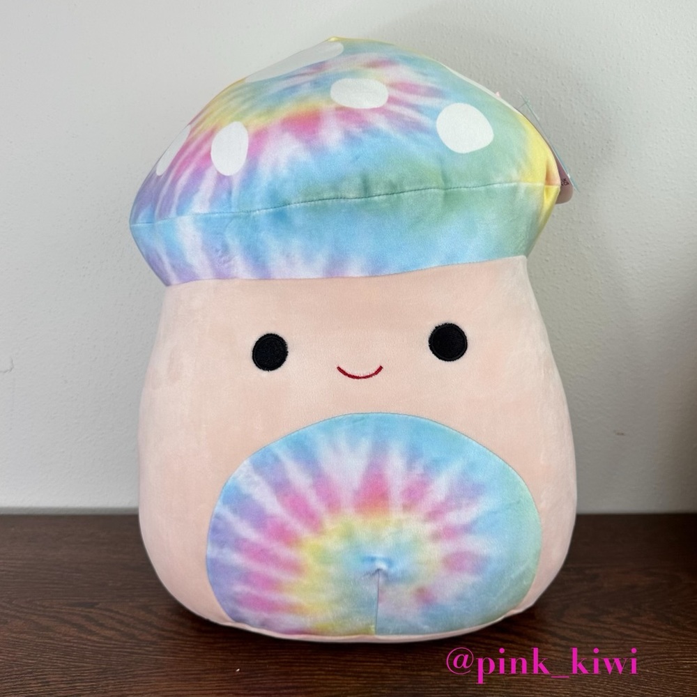 Squishmallows 14” Kervena the Tie Dye Mushroom